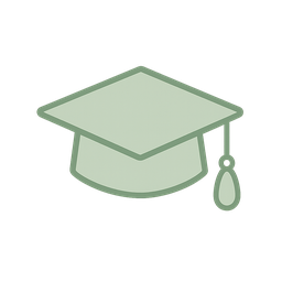 Icône chapeau de diplôme