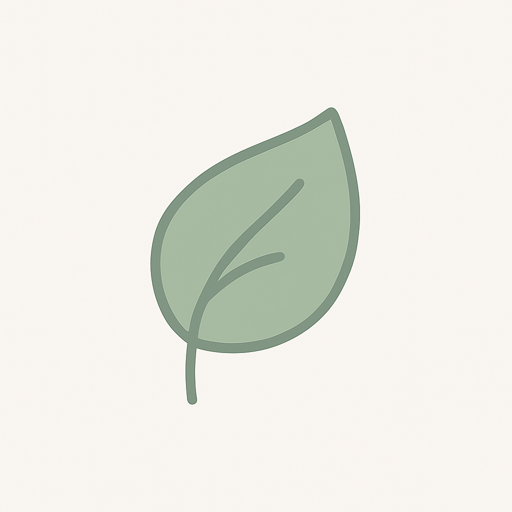 Icône feuille verte