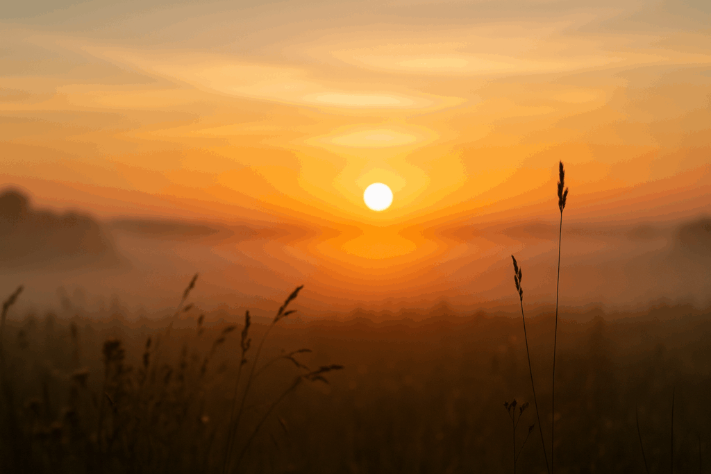 Lever de soleil – symbole de renouveau et de liberté intérieure
