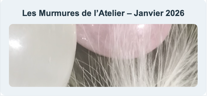 Les Murmures de l’Atelier – Janvier 2026